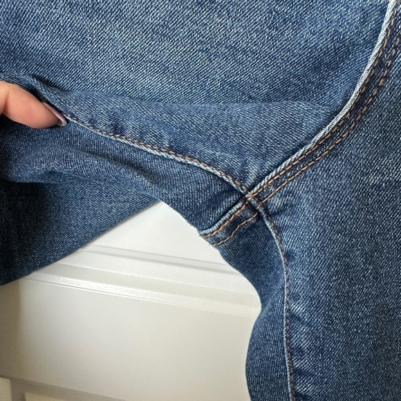 Sam Edelman High Rise Skinny Crop Blue Ankle Jeans - Picture 3 of 6